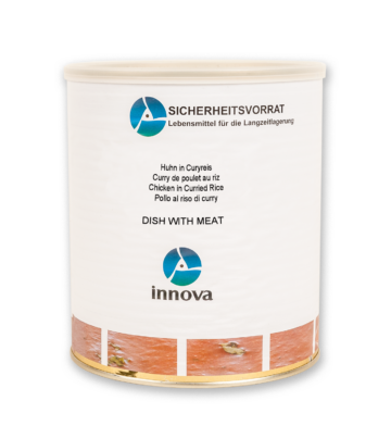 innova_Curryreis Huhn in Curry (3 Liter Dose)