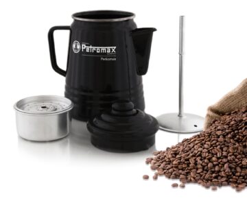 per-9-s-Perkolator schwarz mit Kaffee Tea and Coffee Percolator Perkomax