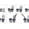 TK 8 how to frame und Numbers Dry Toilet TC-30