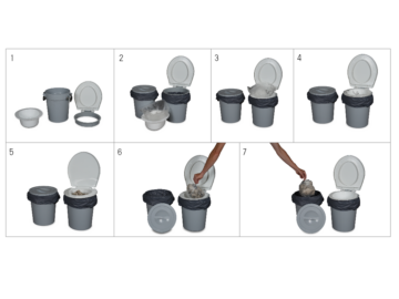 TK 8 how to frame und Numbers Dry Toilet TC-30