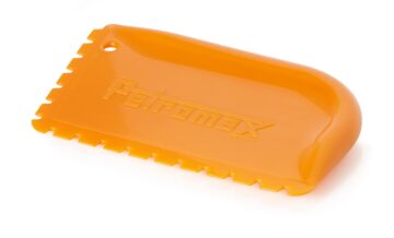 Scraper with Ridges for Cast Iron
