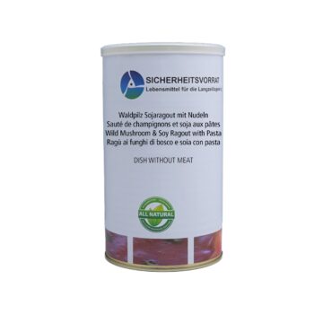 1,2 Liter Dose_Waldpilz Sojaragout mit Nudeln Waldpilz-Sojaragout mit Nudeln