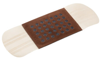 B.800.0037_H_Shoosh_Pflaster_skin side SHOOSH Therapeutic heat patch - box with 4 patches