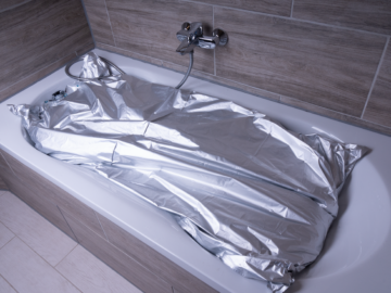 Wasserbeutel_in_Badewanne Water Bag 220 Liter