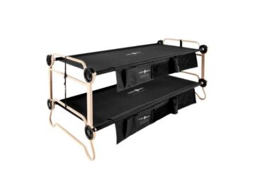 Zivilschutz Etagenbett schwarz 3 Shelter/camp bunk bed with side pockets (Disc-O-Bed XL)