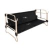 Zivilschutz Etagenbett schwarz 4 Shelter/camp bunk bed with side pockets (Disc-O-Bed XL)