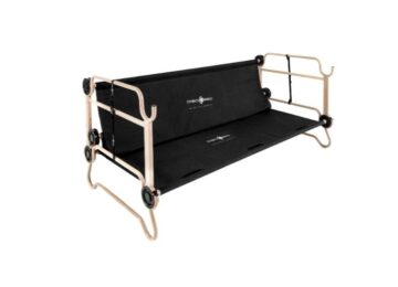 Zivilschutz Etagenbett schwarz 4 Shelter/camp bunk bed with side pockets (Disc-O-Bed XL)