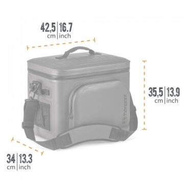 px-bag-22-abmessungen_1 Petromax Cooler Bag 22 litres dark grey