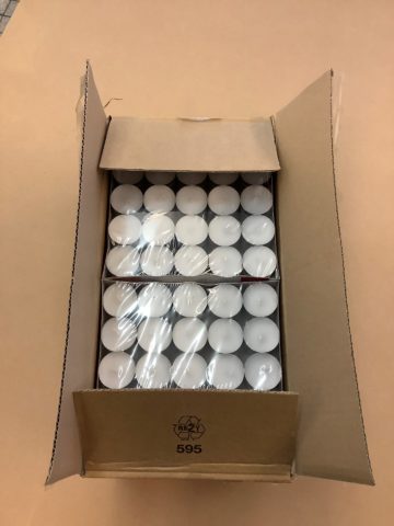 600 Qualitäts-Teelichter