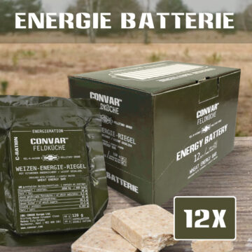 108 x CONVAR™ Feldküche Wheat Energy Bar - Salty (120g) MILITARY GRADE