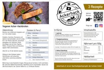 Ackerhack Rezept Ackerhack, vegan