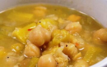 Kichererbsen-Lauch-Suppe 75 Portionen - Kichererbsen-Lauch-Suppe