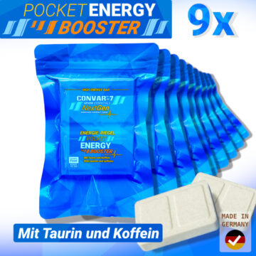 9x CONVAR-7 NextGen Energy Bar - Pocket Energy Booster (120g)