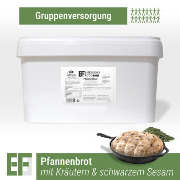 50 servings - EF MEALS Pan bread with herbs and black sesame seeds (5kg)