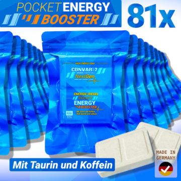 81 x CONVAR-7 NextGen Energy Bar - Pocket Energy Booster (120g)