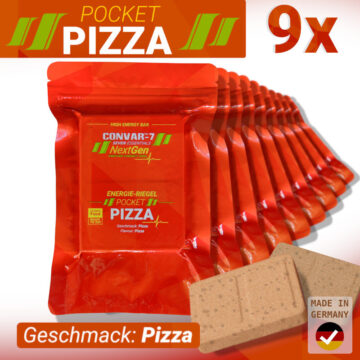 9 x CONVAR-7 NextGen Energy Bar - Pocket Pizza (120g)