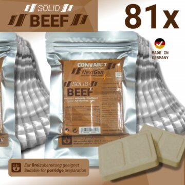 81 x CONVAR-7 NextGen Energy Bar - Solid Beef (120g)