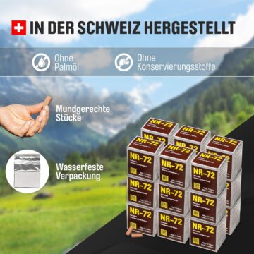 NR-72 Riegel hergestellt in der Schweiz Riegel NR-72 Kiste
