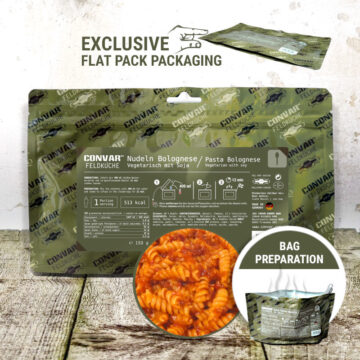 Nudeln Bolognese (1 Portion) (150g) CONVAR™ Feldküche