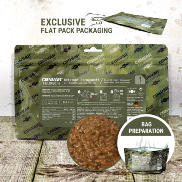 Reistopf Stroganoff (1 Portion) (160g) CONVAR™ Feldküche