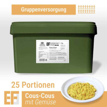 25 servings - EF MEALS Cous-Cous with vegetables (4kg)