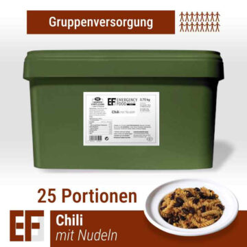 25 servings - EF MEALS Chili mit Nudeln (3,75kg) (ESL)