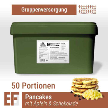 EF MEALS Pfannkuchen mit Äpfeln und Schokolade (5,5kg) (ESL) 2 x 25 Portionen