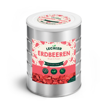 Erdbeeren (Bruch und Pulver), gefriergetrocknet