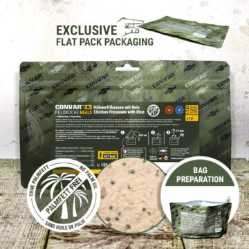 convar-feldkueche-huehnerfrikassee-mit-reis-150g Hühnerfrikassee mit Reis (150g) CONVAR™ Feldküche