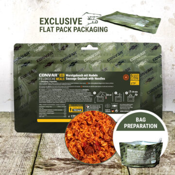 convar-feldkueche-wurstgulasch-mit-nudeln-170g Wurstgulasch mit Nudeln (170g) CONVAR™ Feldküche